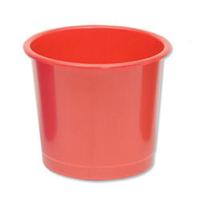 PLASTIC WASTE BIN RED