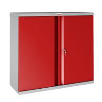 PHOENIX 2 DR CUPBOARD GRY/RED SCL0891GRK