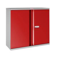 PHOENIX 2 DR CUPBOARD GRY/RED SCL0891GRE
