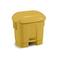 PLASTIC PEDAL OP BIN 35 LITRE YELLOW