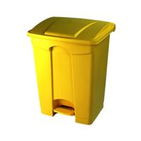 PLASTIC PEDAL OP BIN 45 LITRE YELLOW