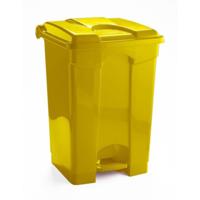 PLASTIC PEDAL OP BIN 60 LITRE YELLOW