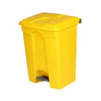 PLASTIC PEDAL OP BIN 70 LITRE YELLOW