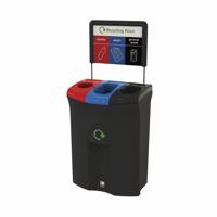 RCY BIN PLASTIC PAPER GEN WASTE 110LT