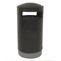 OUTDOOR HOODED TOP BIN 75LT BLK/GLD