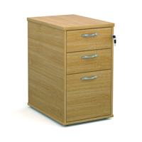 DESK HIGH PEDESTAL 3DRW 600MM OAK