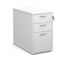 DESK HIGH PEDESTAL 3DRW 800MM WHT