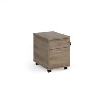MOBILE PEDESTAL 2 DRAWER 600MM NOAK