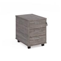 MOBILE PEDESTAL 3 DRAWER 600MM GRY
