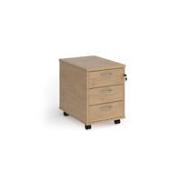 MOBILE PEDESTAL 3 DRAWER 600MM KOAK