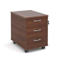 MOBILE PEDESTAL 3 DRAWER 600MM WAL