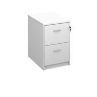 DELUXE EXEC FILING CABINET 2DRW WHT
