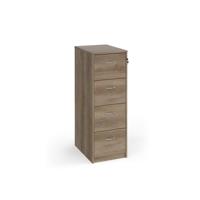 DELUXE EXEC FILING CABINET 4DRW NOAK
