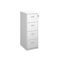 DELUXE EXEC FILING CABINET 4DRW WHT