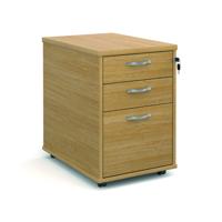 TALL MOBILE PEDESTAL 3DRW OAK
