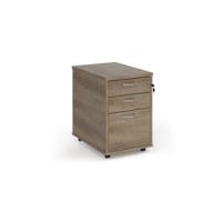 TALL MOBILE PEDESTAL 3DRW NOAK