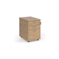 TALL MOBILE PEDESTAL 3DRW KOAK