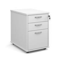 TALL MOBILE PEDESTAL 3DRW WHT