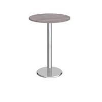 PISA CIRC POSEUR TABLE 800MM GRY OAK