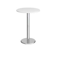 PISA CIRC POSEUR TABLE 800MM WHT