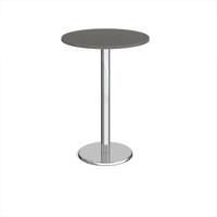 PISA CIRC POSEUR TABLE 800MM ONYX GRY