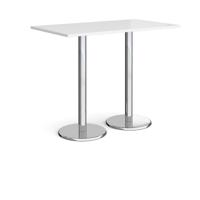 PISA RECT POSEUR TABLE 1400X800 WHT