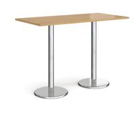 PISA RECT POSEUR TABLE 1600X800 OAK