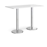 PISA RECT POSEUR TABLE 1600X800 WHT