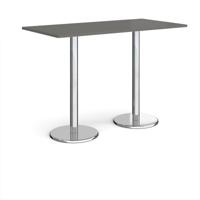 PISA RECT POSEUR TABLE 1600X800 ONYX GRY