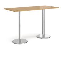 PISA RECT POSEUR TABLE 1800X800 OAK