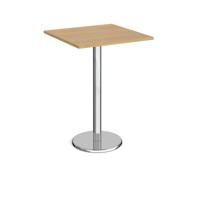 PISA SQUARE POSEUR TABLE 800MM OAK