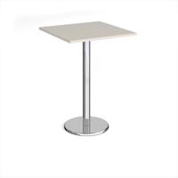 PISA SQUARE POSEUR TABLE 800MM LGRY