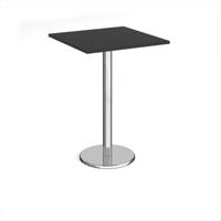 PISA SQUARE POSEUR TABLE 800MM BLK