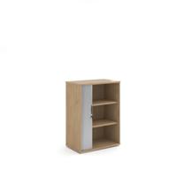UNIV TAMBOUR CUPBOARD 1090MM NOAK/SLV