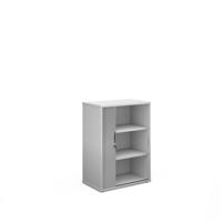 UNIV TAMBOUR CUPBOARD 1090MM WHT/SLV