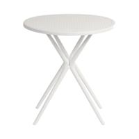 SKANDI IN/OUTDOOR CAFE TABLE RND WHT