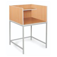 STUDY CARREL WITH STRAIGHT LEGS EF0215