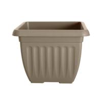 ATHENS SQUARE PLANTER 400MM TAUPE