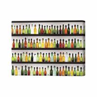 COLOURFUL BOTTLES CANVAS PRINT 32X20IN