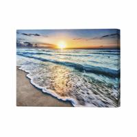 SUNSET OCEAN MOVEMENT PRINT 40X26IN