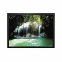 WATERFALL PARADISE FRAMED PRINT 24X16IN