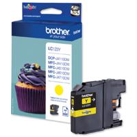 BROTHER INK CART HCAP YELLOW LC123Y