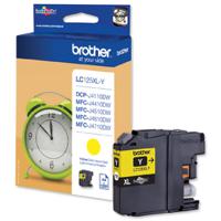 BROTHER INK CART HCAP YELLOW LC125XLY