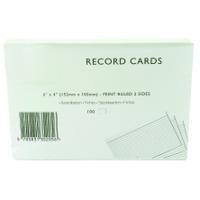 SELECT RECORD CARDS 152MMX102MM WH(100)