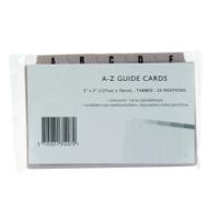 SELECT GUIDE CARDS A-Z TAB5 5X3 BUFF 11002/110