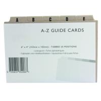 SELECT GUIDE CARDS A-Z TAB5 6X4 BUFF 11102/111