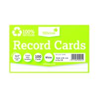SILVINE RECYCLED REC CARD 127X76 (100)