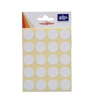 CIRCLE LABELS 19MM WHITE (140)