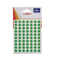 CIRCLE LABELS 8MM GREEN (490)