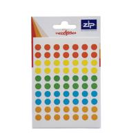 CIRCLE LABELS 8MM ASSORTED (490)